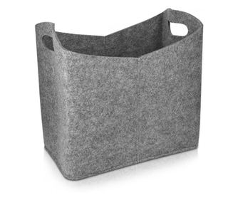 Кошница Navaris, сива, 40 x 23 x 39,5 cm, 45832.19