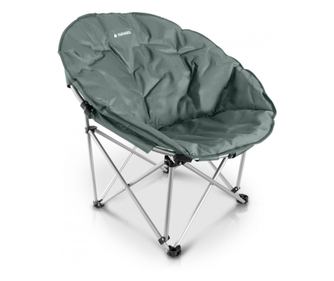 Scaun pliabil de exterior Navaris, Suporta pana la 150 kg, Captusit, Gri, 45134.1.22