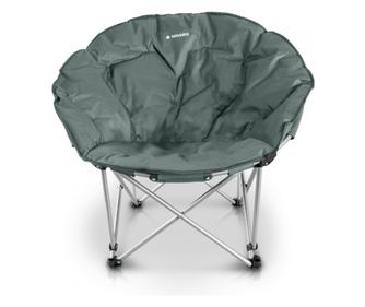 Scaun pliabil de exterior Navaris, Suporta pana la 150 kg, Captusit, Gri, 45134.1.22