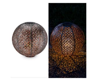 Lampa solara de exterior Navaris, Iluminare LED, 30 cm, Pornire/oprire automata, 47543.07