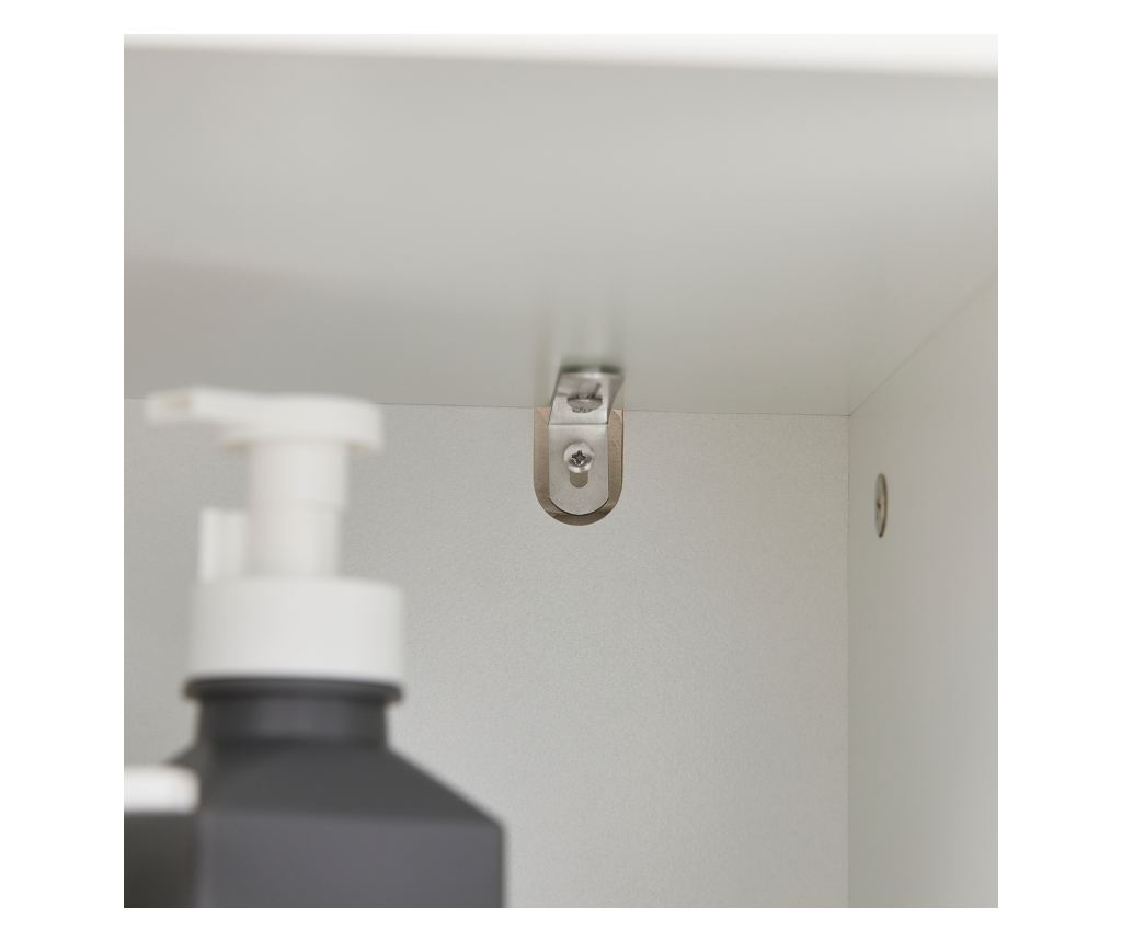 SoBuy Visoka omarica z odprto košaro za perilo Talna omarica Kopalniška omarica Bela 60x37x171cm BZR104-W - 15