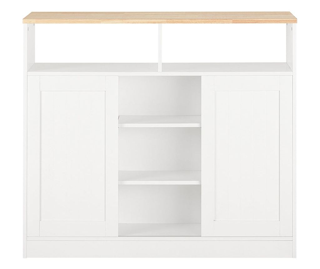 SoBuy βοηθητικά έπιπλα κουζίνασ, υπουργικό συμβούλιο με τροχούς, ραφια για φουρνο μικροκυματων FSB36-WN - 11