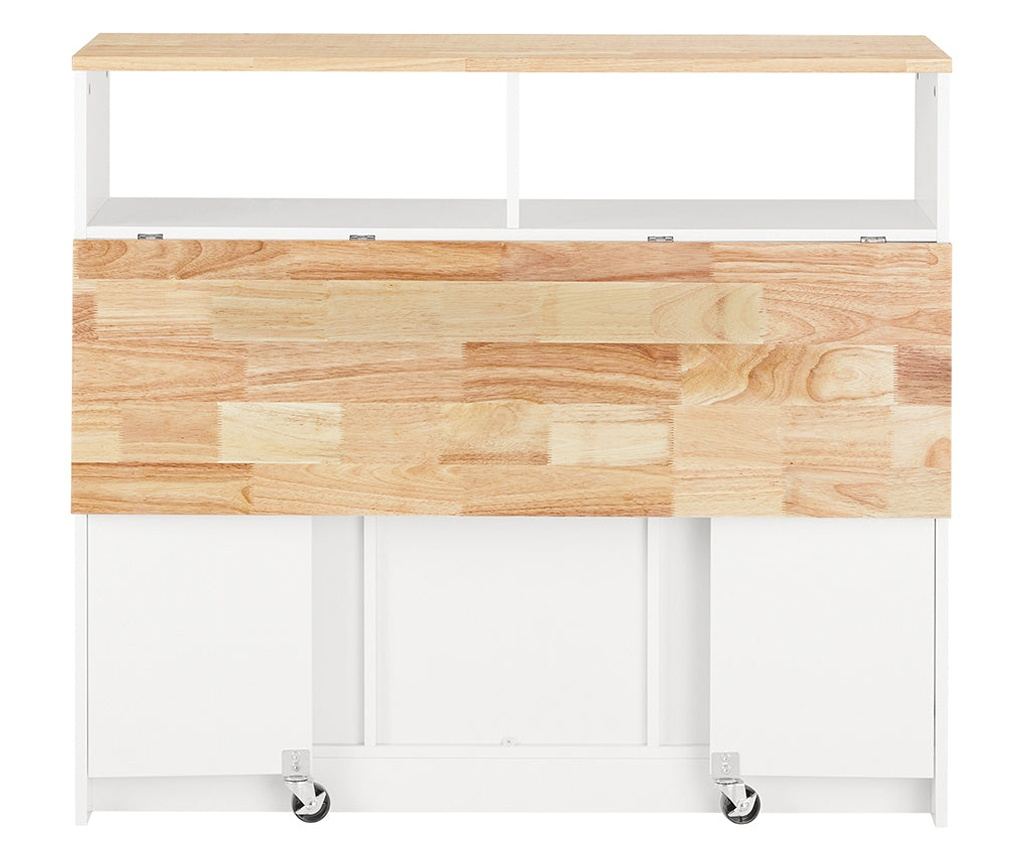 SoBuy βοηθητικά έπιπλα κουζίνασ, υπουργικό συμβούλιο με τροχούς, ραφια για φουρνο μικροκυματων FSB36-WN - 14