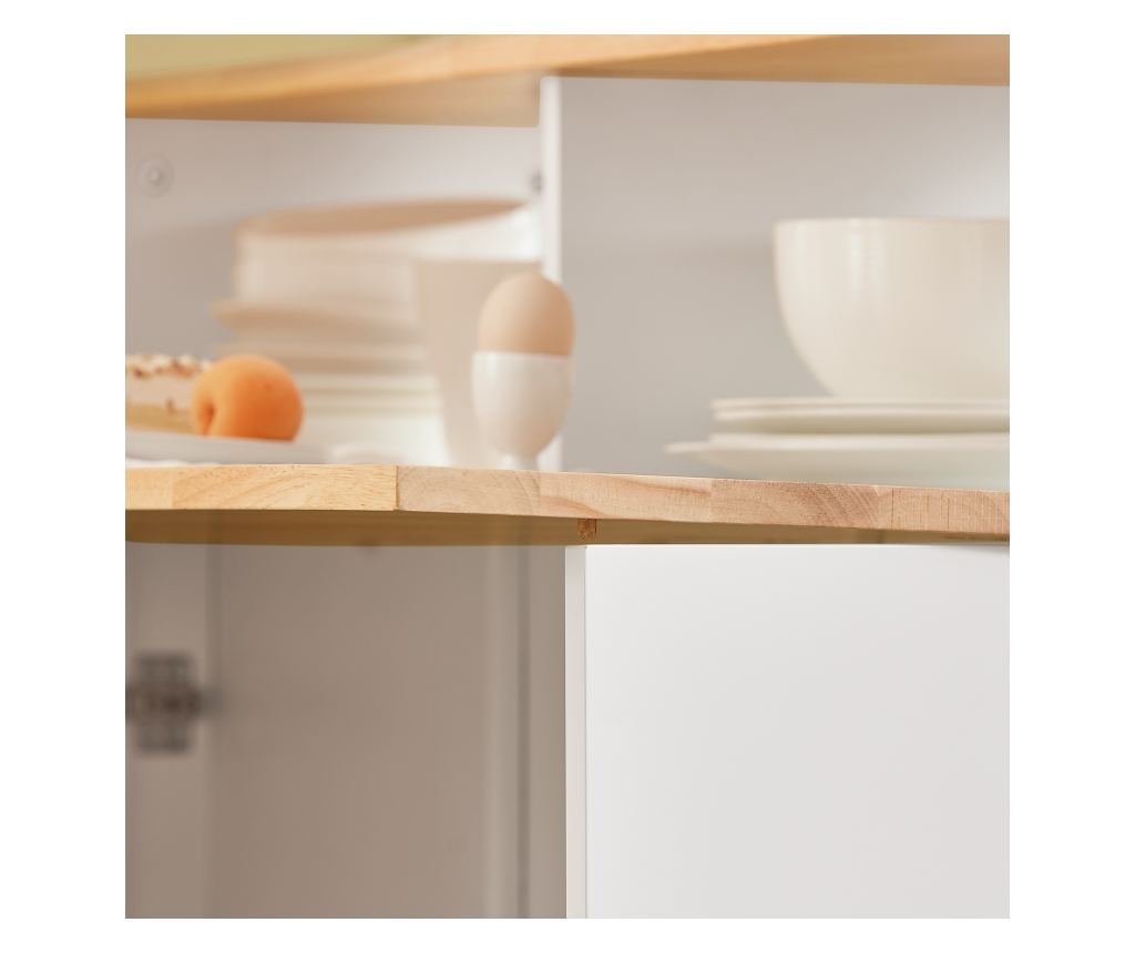 SoBuy βοηθητικά έπιπλα κουζίνασ, υπουργικό συμβούλιο με τροχούς, ραφια για φουρνο μικροκυματων FSB36-WN - 18