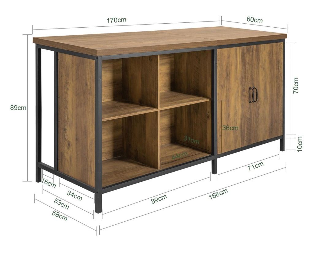 SoBuy Centralna kuhinjska ostrva, desert, dezerty KNL01-F - 13