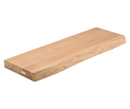 Polica od punog hrasta, prirodni rub - 70x22x4 cm