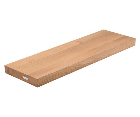 Polica od punog hrasta, ravni rub - 70x22x4 cm