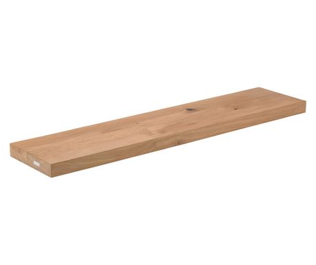Polica od punog hrasta, ravni rubovi 80x22x4 cm