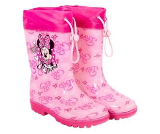 Cizme din cauciuc pentru fete, Perletti, model Minnie Mouse, colecția Minnie, 26-27 EU