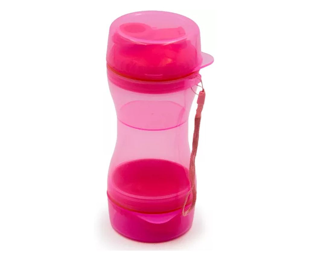 Utazós kulacs ,itató és etető tál kutyának 330ml - 2