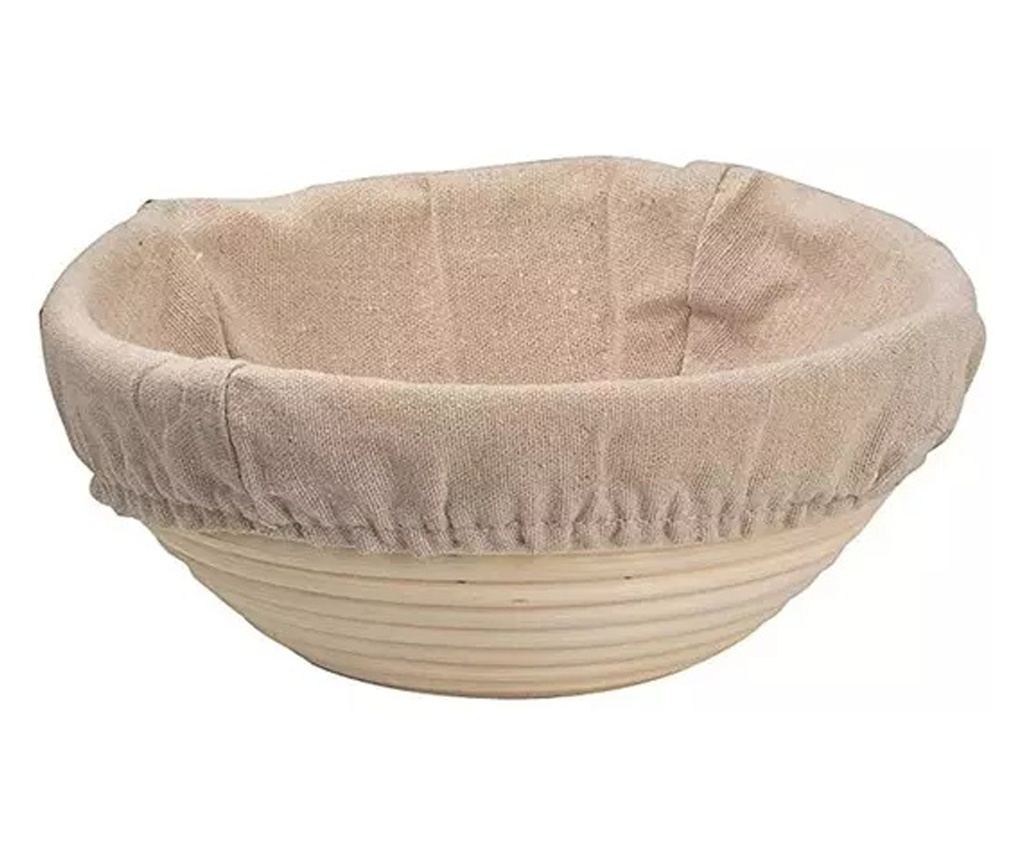 Rattan Szakajtó  Kenyér Kelesztőtál Kerek, 25*8 cm - 5