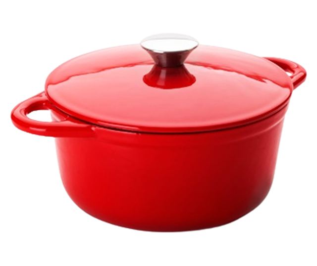 Oala Ibili-Cocotte, fonta emailata, 24x11.5 cm, rosu