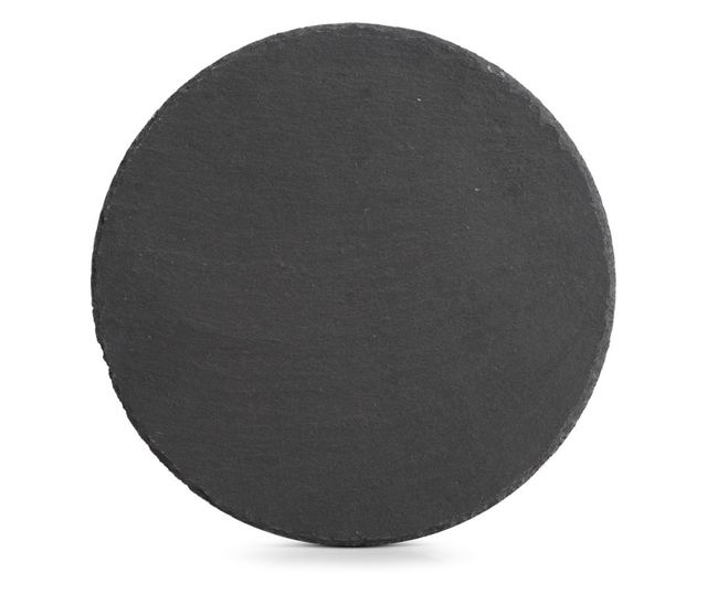 Zeller tálalótányér, pala, 30x0,4-0,6 cm, fekete