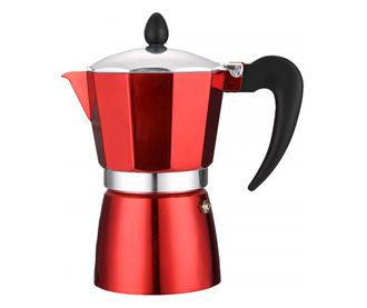 Filtru de cafea cubanez Rosberg R51173BP3, 3 cesti, 150ml, Aluminiu, Rosu