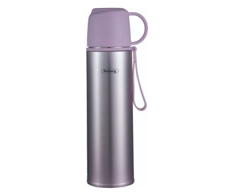 Thermos Rosberg R52010F, 500 ml, csésze fedél, rozsdamentes acél, lila