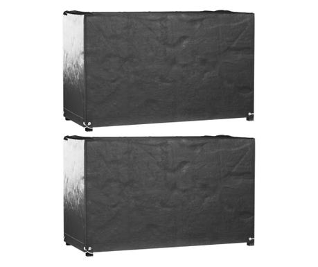 Navlake za vrtni namještaj, 2 kom, 8 prstena, 170x94x70 cm, pravokutne