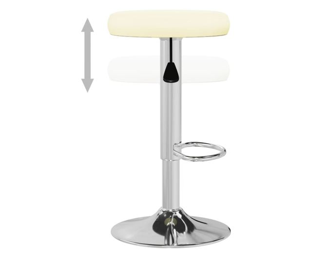 Barski stoli, 2 kosa, kremni, umetno usnje