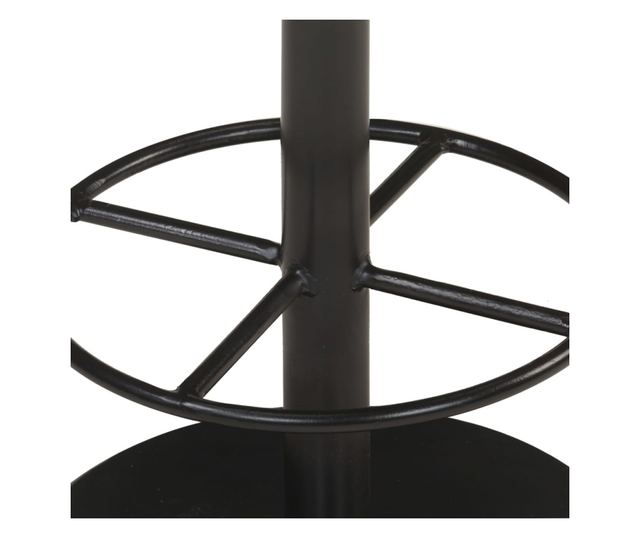 Barski stol, rjav, pravo usnje