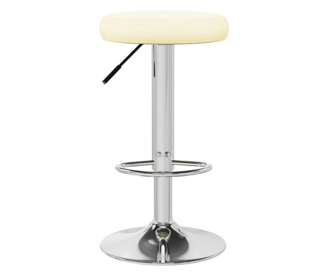 Barski stoli, 2 kosa, kremni, umetno usnje