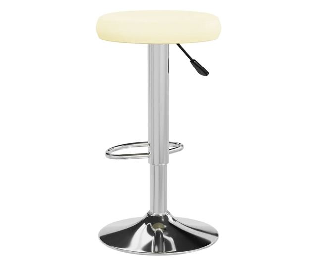 Barski stoli, 2 kosa, kremni, umetno usnje