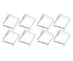 Σετ 8 κλιπ τραπεζιού Excellent Houseware, πλαστικό, 5x4 cm, διάφανο