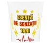 Pahar pentru shot, 7cm, cu mesajul Esență de senzații tari