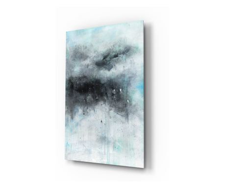 Poslikava na zaščiteno steklo, Abstract  110 x 70 cm