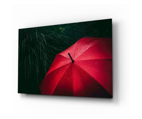 Tablou din sticla securizata, Red Umbrella  110 x 70 cm
