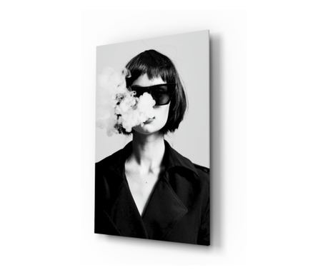 Tablou din sticla securizata, Black and White Woman  72 x 46 cm