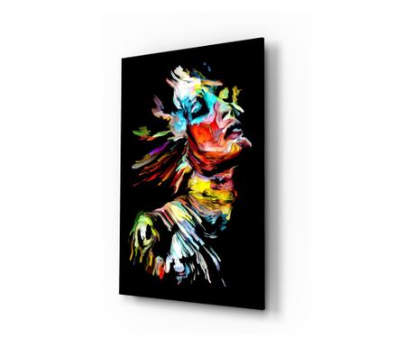 Ζωγραφική σε γυαλί ασφαλείας, Abstract Portrait  110 x 70 cm