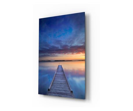 Malba na zabezpečené sklo, Dock  110 x 70 cm