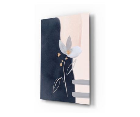  Festés rögzített üvegre, Flower 72 x 46 cm