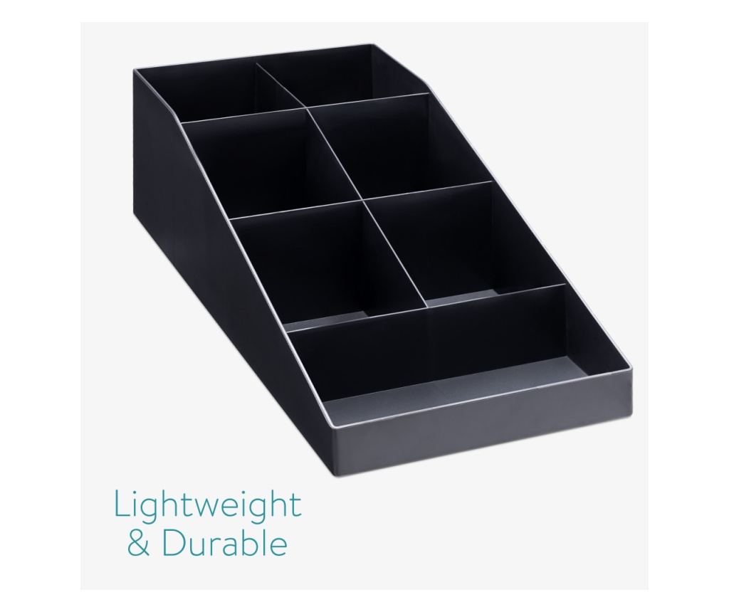 Органайзер за кафе и чай Navaris със 7 отделения, черен, 54093.01 - 6