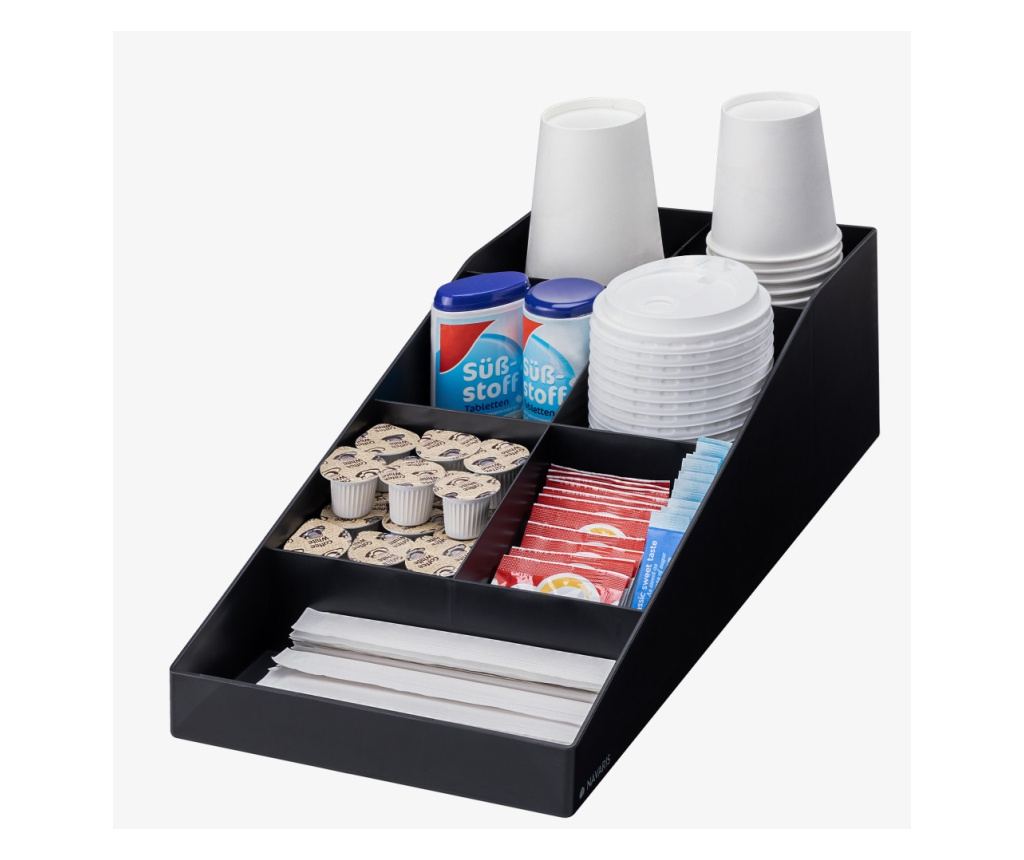 Органайзер за кафе и чай Navaris със 7 отделения, черен, 54093.01 - 8