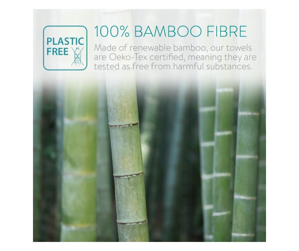 Комплект от 6 кърпи от бамбукови влакна Navaris, 25 х 25 см, 48734.02.06 - 4