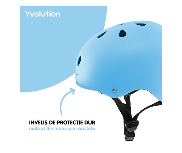 Каска за защита Yvolution 44-52 см Синя