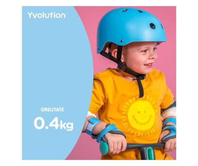 Каска за защита Yvolution 44-52 см Синя