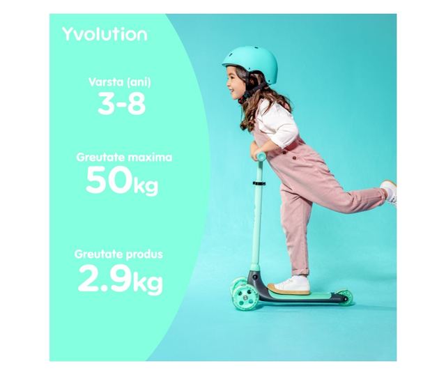 Тротинетка с 3 колела Yvolution Y Glider Kiwi Green