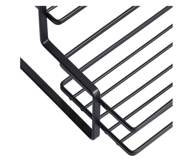 Raft universal Zeller, metal, 26x20x17 cm, negru
