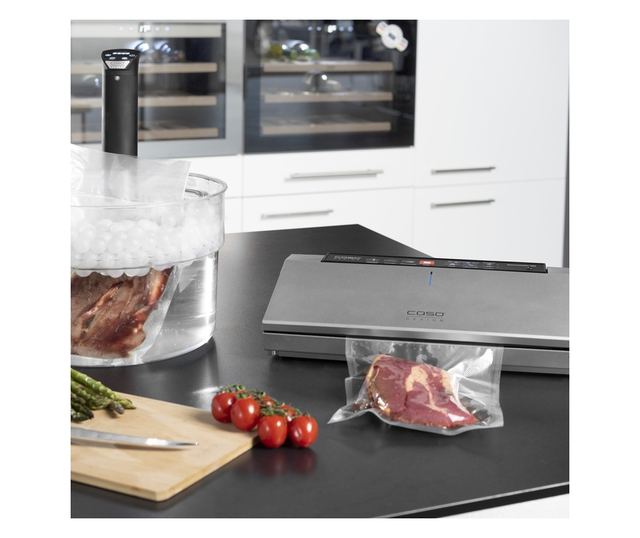 Aparat de vidat, Caso Germany, GourmetVAC 380, vidare uscata/umeda/marinare, inox