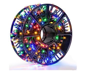 Instalatie Craciun Liniara MRG MV8, Multicolor,Rola 50 Metri, Decorativa Pentru Exterior Interior, Pentru Gradina, Brad Craciun