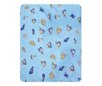 Husa bumbac perna alaptare fiziologica Fiki Miki bleu 72 cm