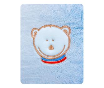 Husa blanita pentru perna de alaptare Fiki Miki Colectia Mis Mat Bleu 72 cm