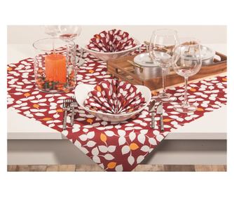 Servetele de masa festive Linclass - Silas (bordeaux) / 40 x 40 cm / 50 buc