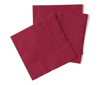 Servetele de masa 3 straturi, Tissue - Bordo / 24 x 24 cm / 150 buc