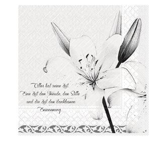 Svečane salvete Tissue Deluxe - Zum Abschied (In Memory) / 40x40 cm / 50 kom