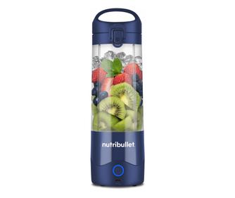 Nutribullet NBP003NBL Hordozható USB Turmixgép, 2000 mAh, 475 ml, 4 Penge, Jégaprítás, Akár 15 Ciklus, Kék