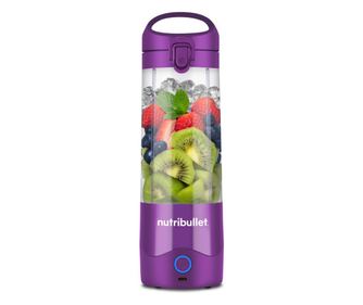 Nutribullet NBP003PU Hordozható USB Turmixgép, 2000 mAh, 475 ml, 4 Penge, Jégaprítás, Akár 15 Ciklus, Lila