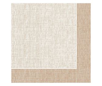 Салфетки Mank HORECA, Spanlin®, Hans Braun бежово и кафяво, 40 x 40 см, идеални за сватби, партита, кръщенета, комплект от 30 бр