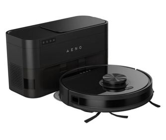 Прахосмукачка робот AENO ARC0005S, 4000Pa, 3000 mAh, 120 m2, Картографиране, Wi-Fi, Гласови команди, Автономия до 120 min, Черен